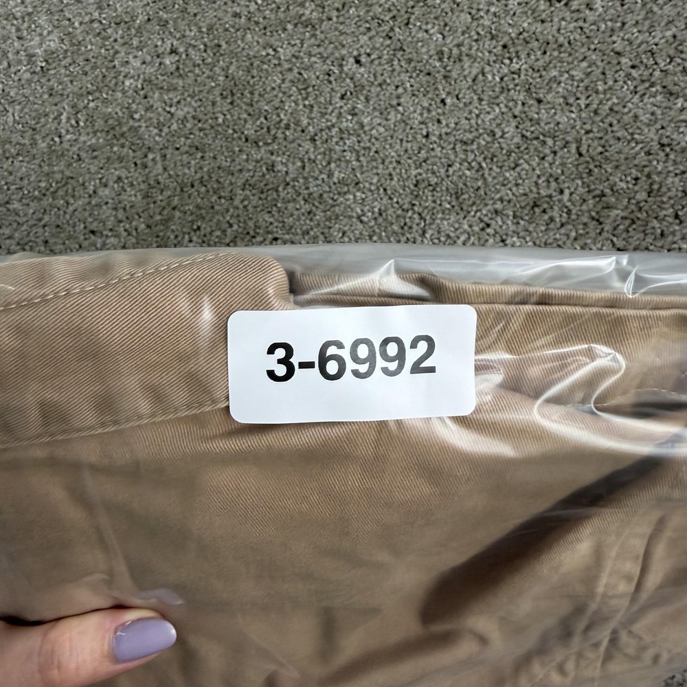 Liz Claiborne Jacket Womens Medium Beige Twill Military Button Front Pockets - Picture 7 of 7